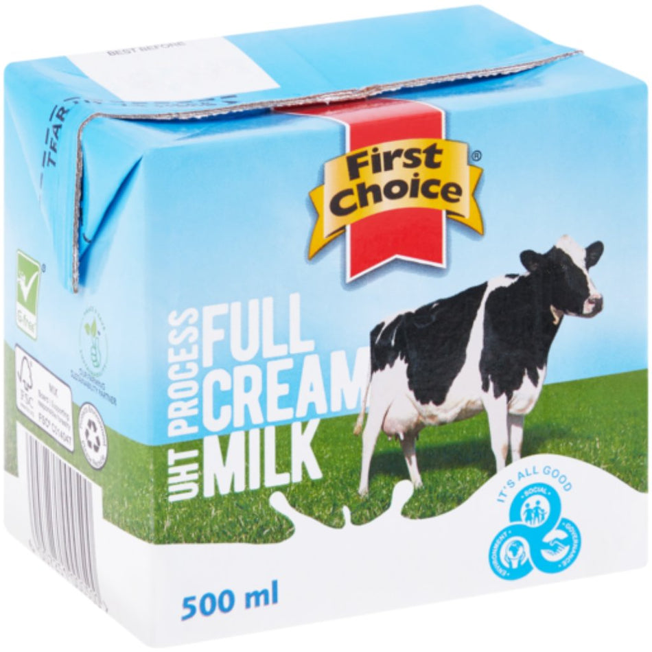 First Choice Long life milk Full Cream 500ML