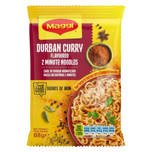 Maggi 2-Minute Noodles Durban Curry 68G -