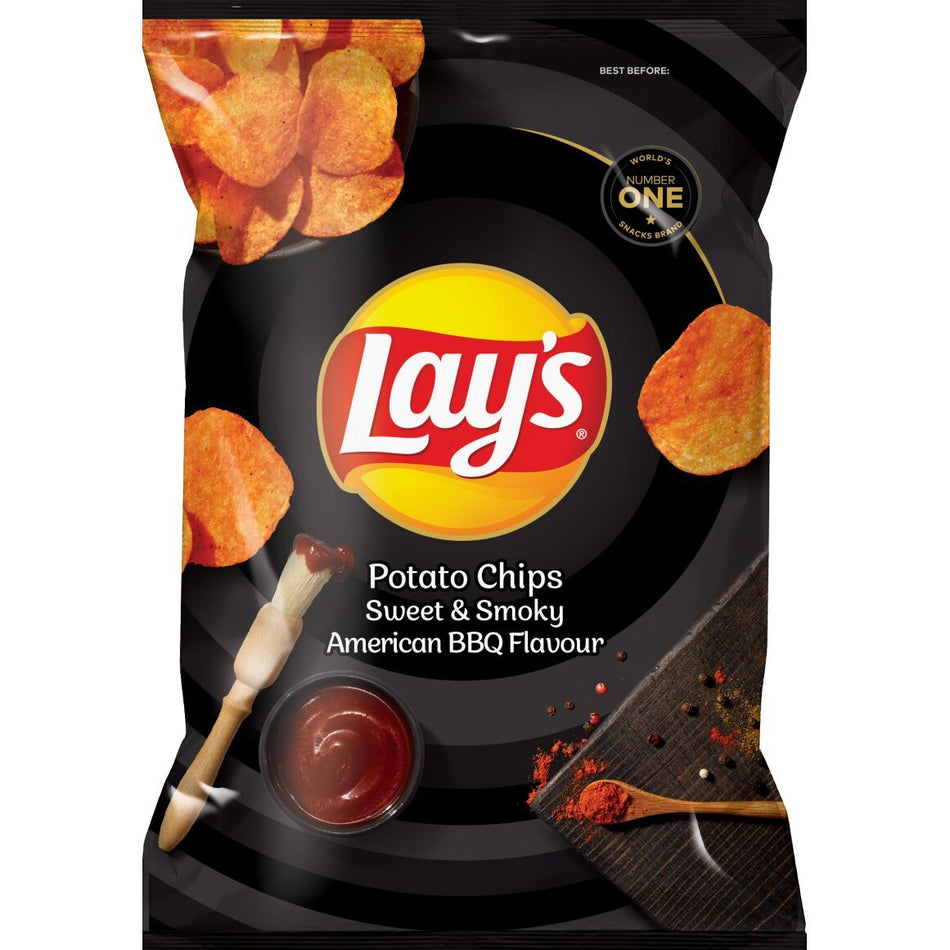 Lay's Potato Chips Sweet and Smokey American BBQ 36G