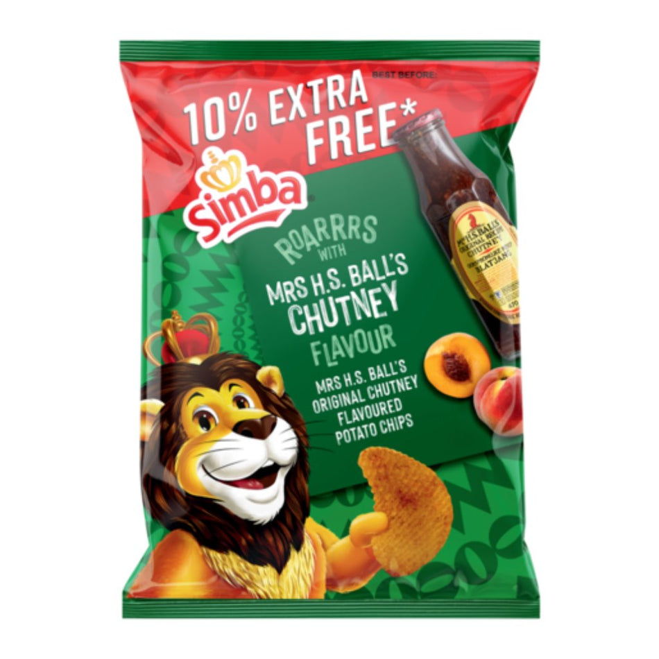 Simba Potato Chips Mrs Balls Chutney 120G