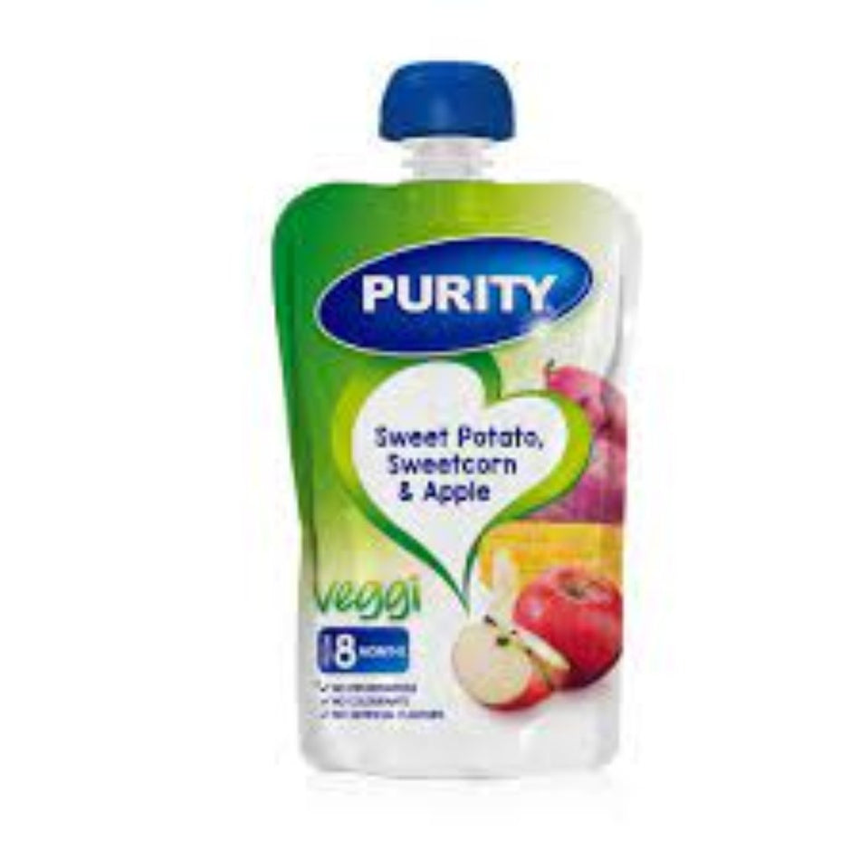 Purity Baby Food Sweet Potato, Apple & Sweetcorn 110ML
