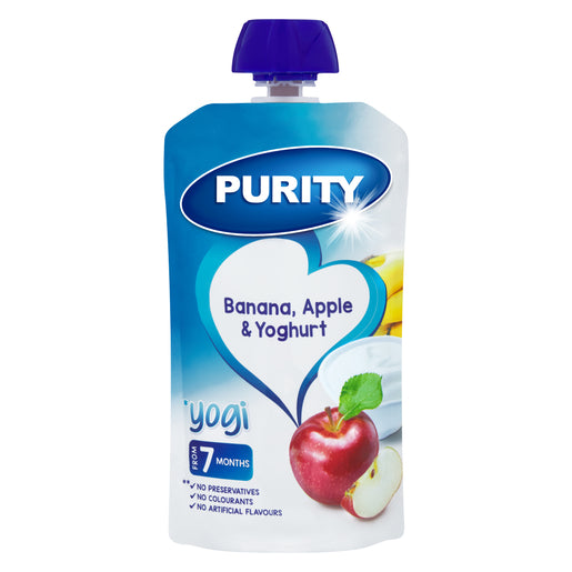 Purity Pouch Banana, Apple & Yoghurt 110ML