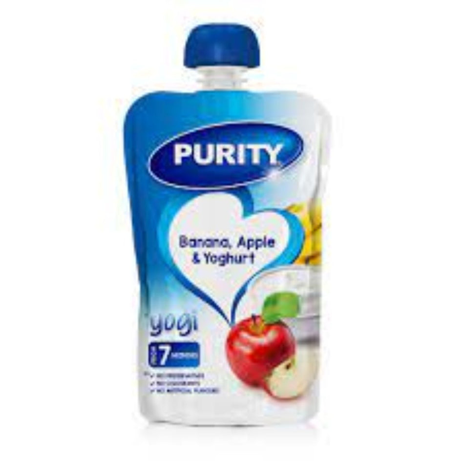 Purity Baby Food Banana, Apple & Yoghurt 110ML