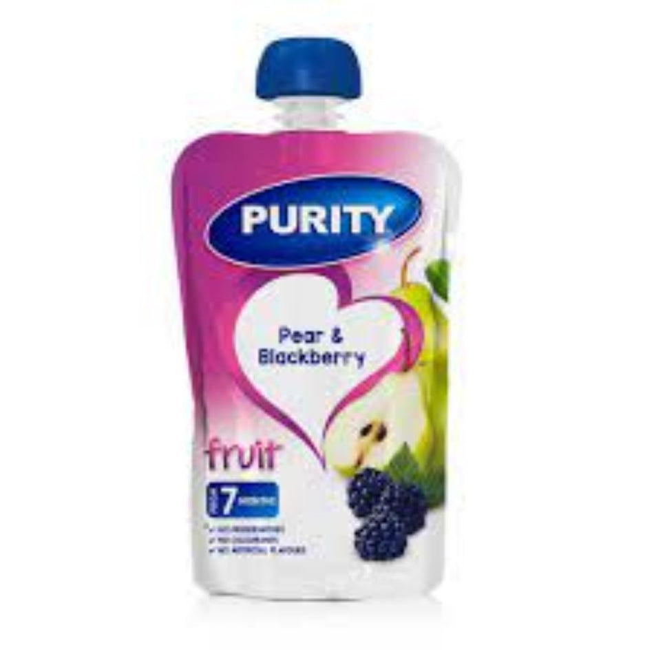 Purity Baby Food Pear & Blackberry 110ML