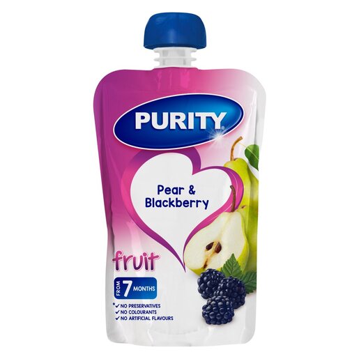 Purity Pouch Pear & Blackberry 110ML