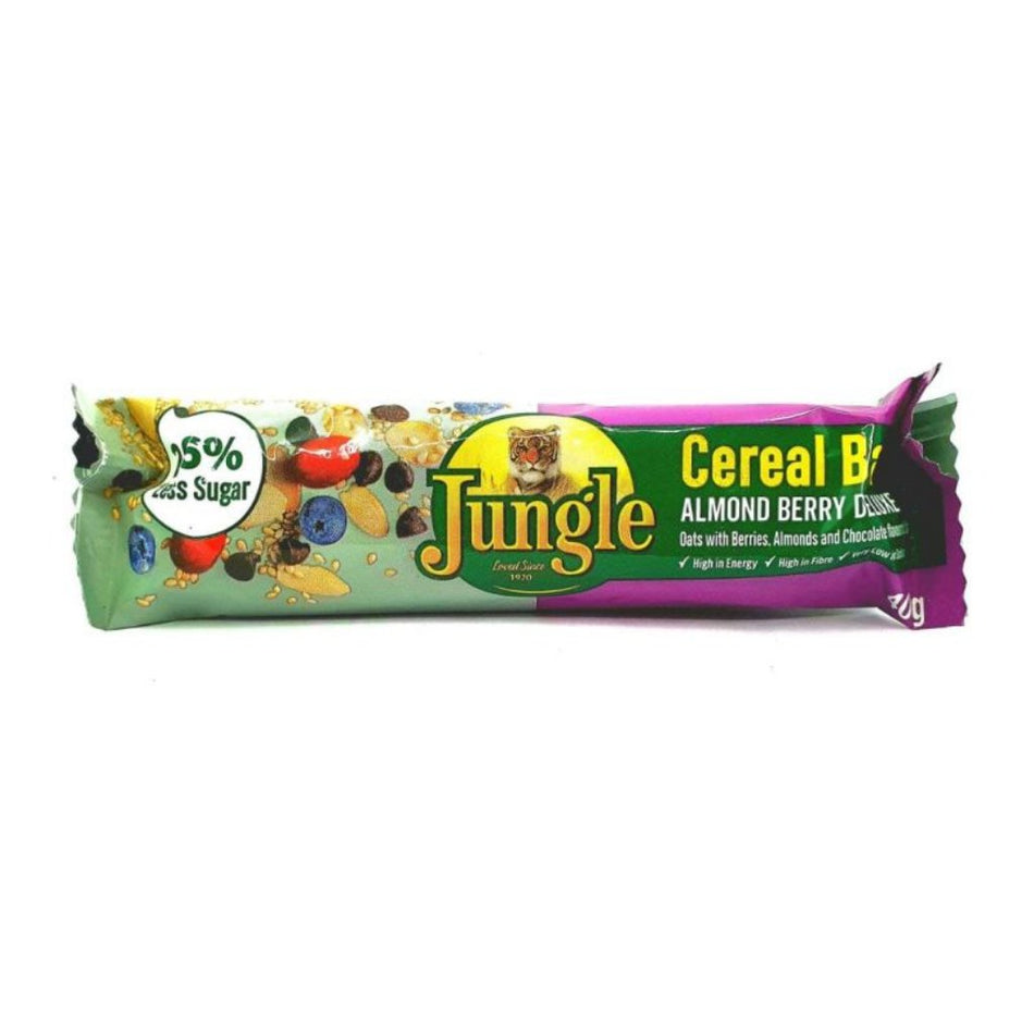Jungle Cereal Bar Almond Berry Deluxe 40G