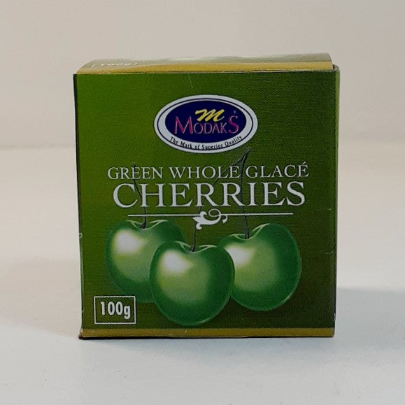Modaks Green Glace Cherries 100G