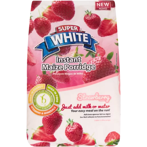 Super White Instant Porridge 1KG Strawberry
