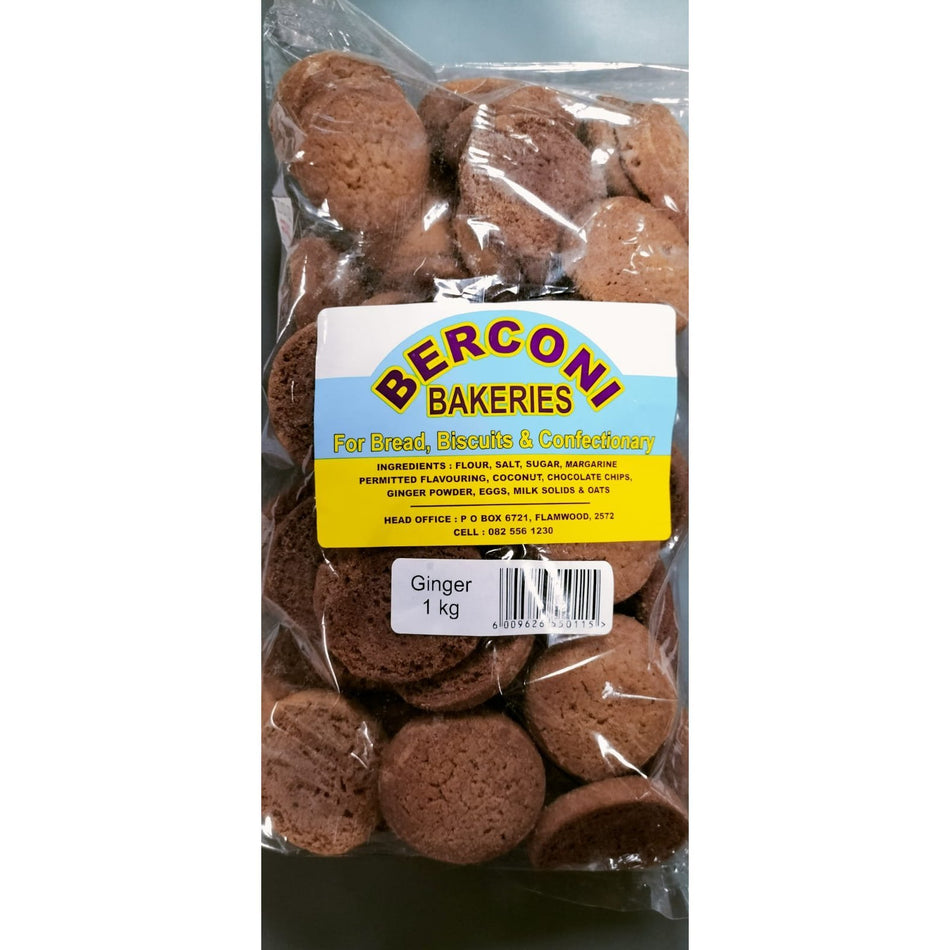 Berconi Biscuits Ginger 1KG