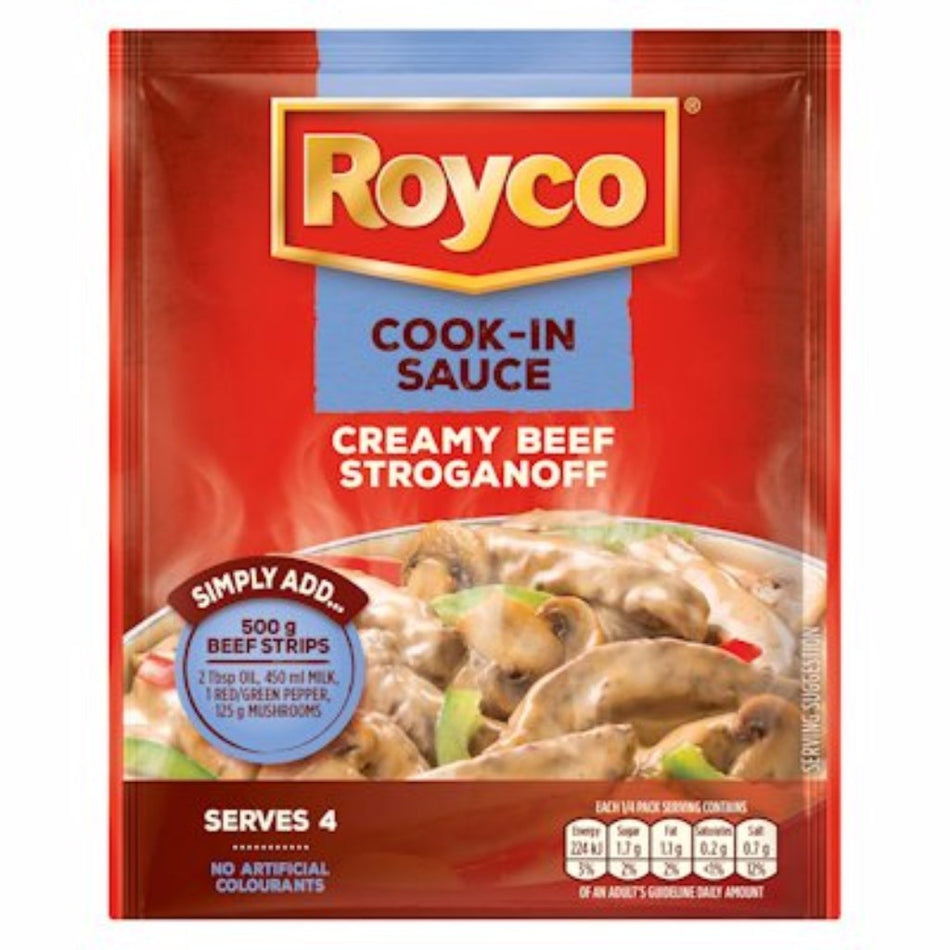 Royco Cook in Sauce Creamy Beef Stroganoff 50G