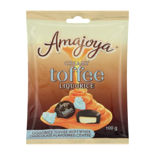 Amajoya Creamy Toffee Flavoured Liquorice 100G -