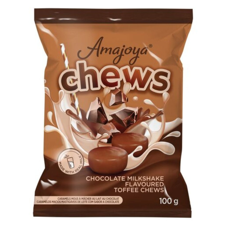 Amajoya Chocolate Milkshake Flavoured Toffee Chews 100G
