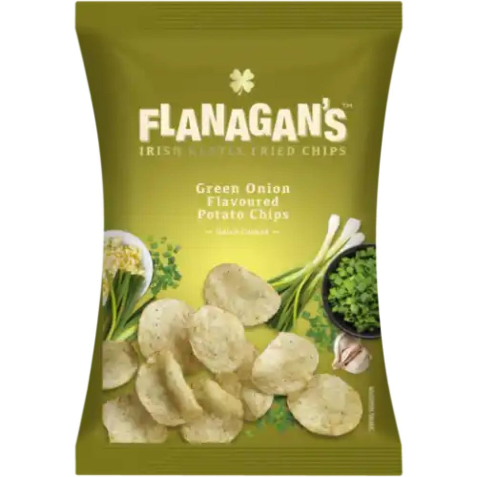 Flanagans Potato Chips Green Onion 120G