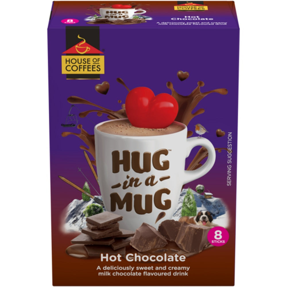 Hug IN A Mug White Hot Chocolate White 8 x 25G -