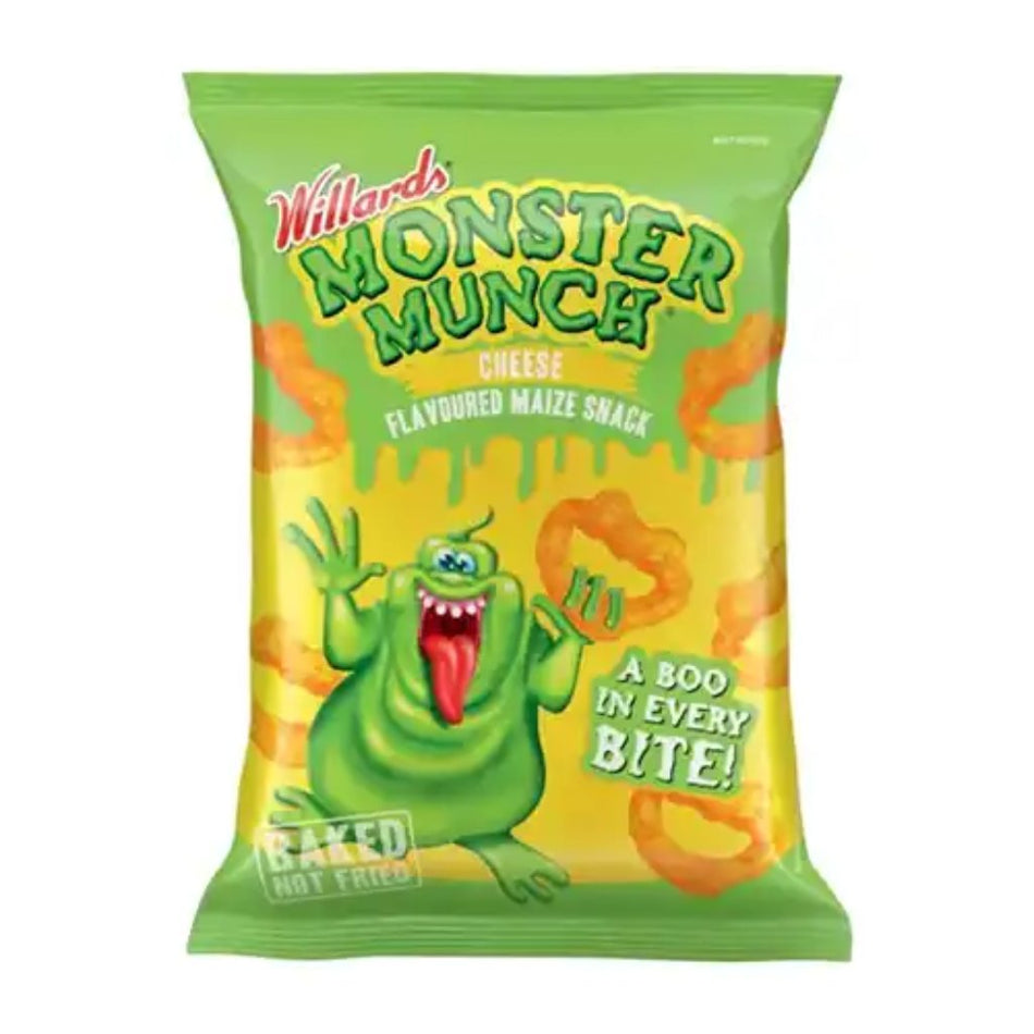 Willards Maize Snack Monster Munch Cheese 100G