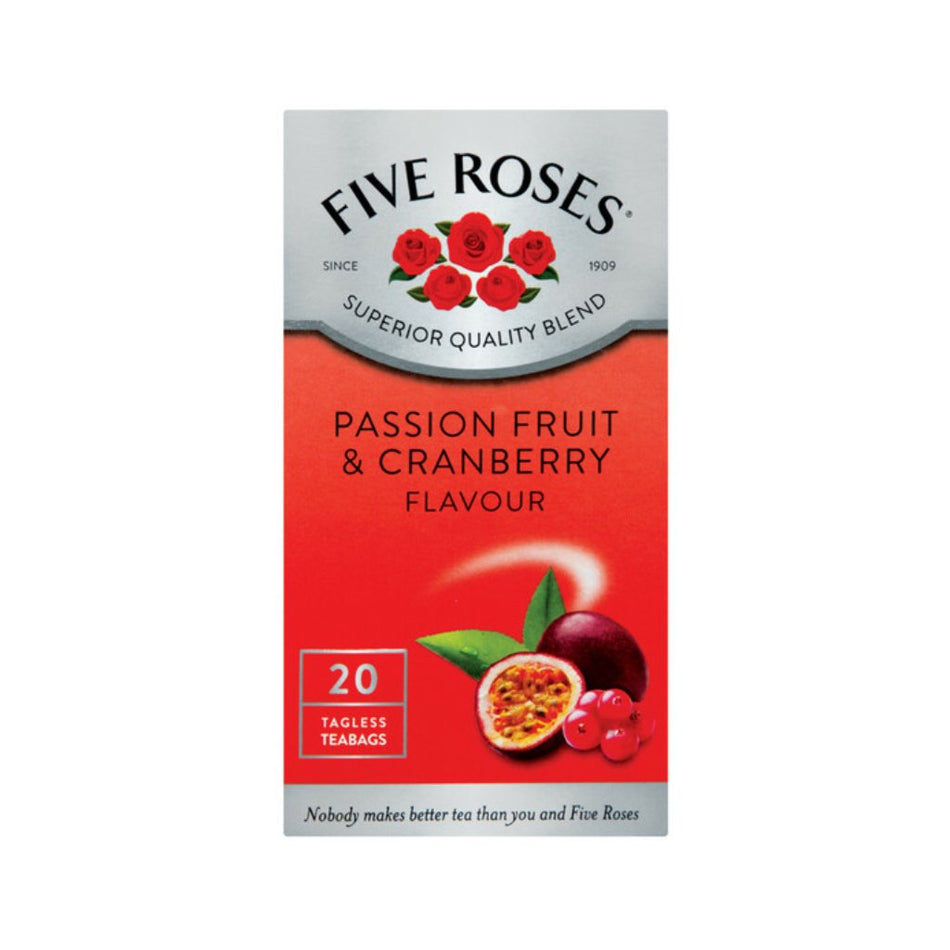 Five Roses Tea Passion Fruit/Cranberry 20 Pack