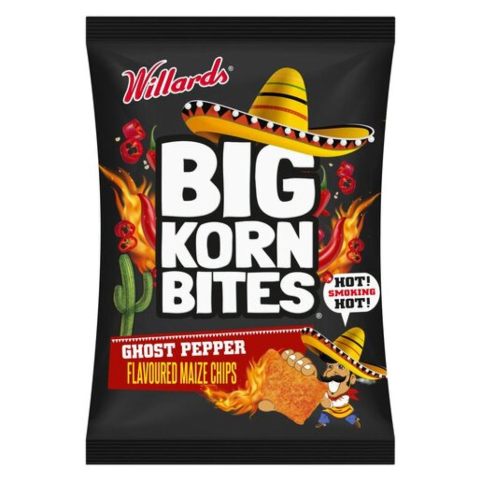Willards Big Korn Bites Ghost Pepper 120G