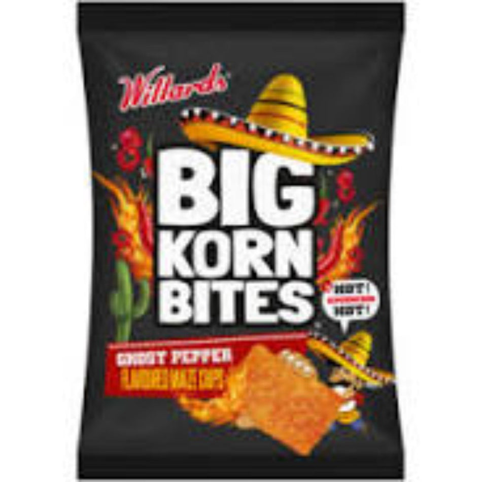 Willards Big Korn Bites Ghost Pepper 50G