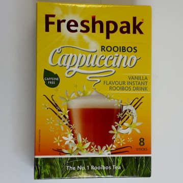 Freshpak Vanilla Flavoured Instant Rooibos Cappuccino Sachets 8 x 20G