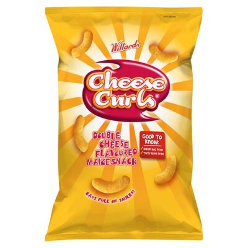 Willards Maize Snack Cheese Curls 90G
