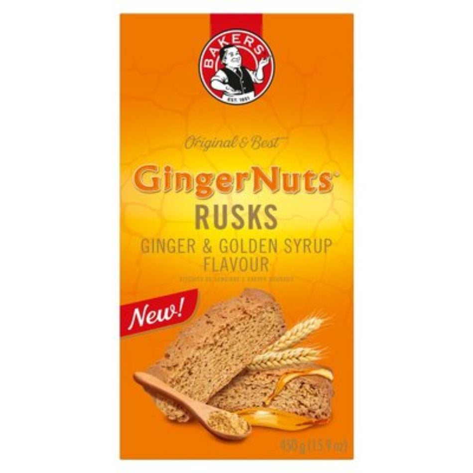 Bakers Rusks Ginger Nuts 450G