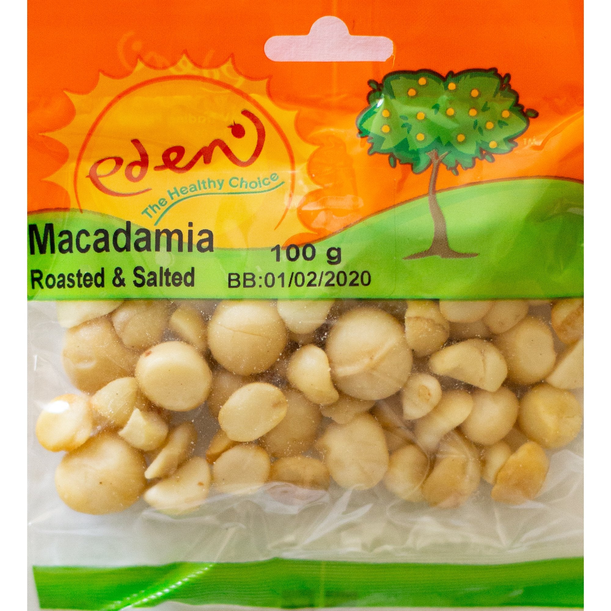Eden Macadamia Roasted & Salted 100G -
