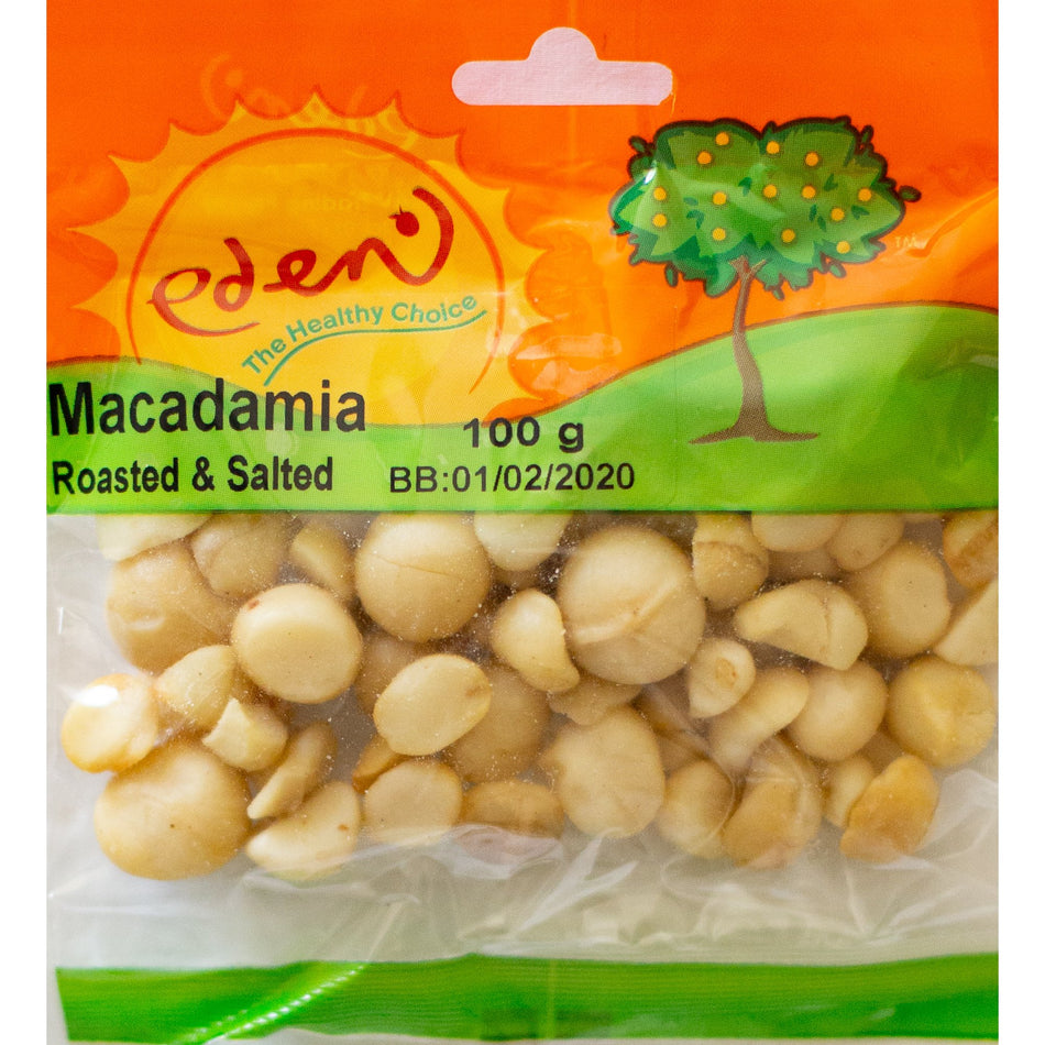 Eden Macadamia Roasted & Salted 100G -