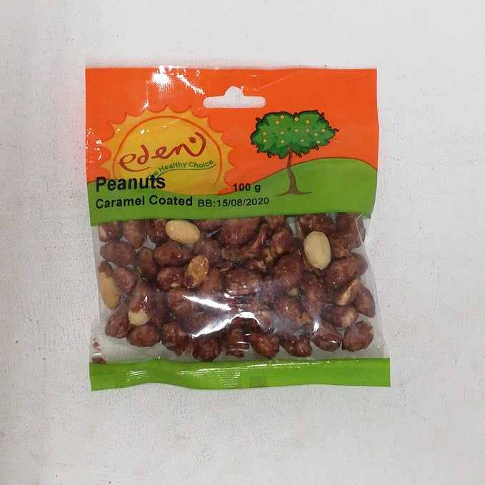 Eden Peanuts Caramel Coated 100G -