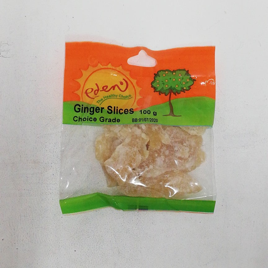 Eden Ginger Slices 100G -
