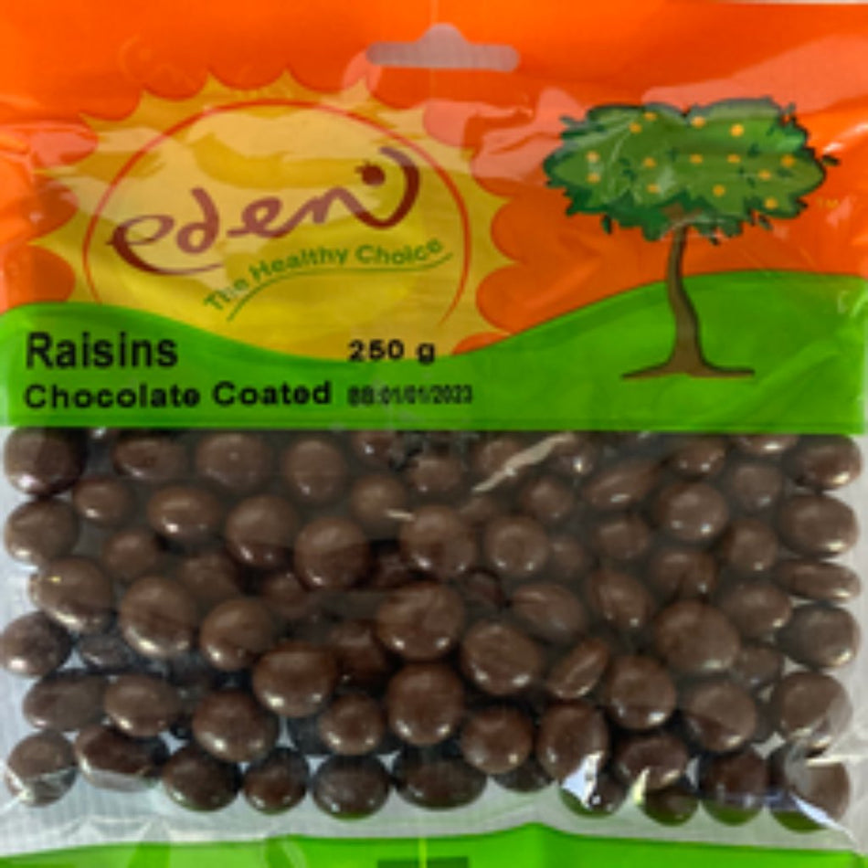 Eden Raisins Chocolate Coated 250G -