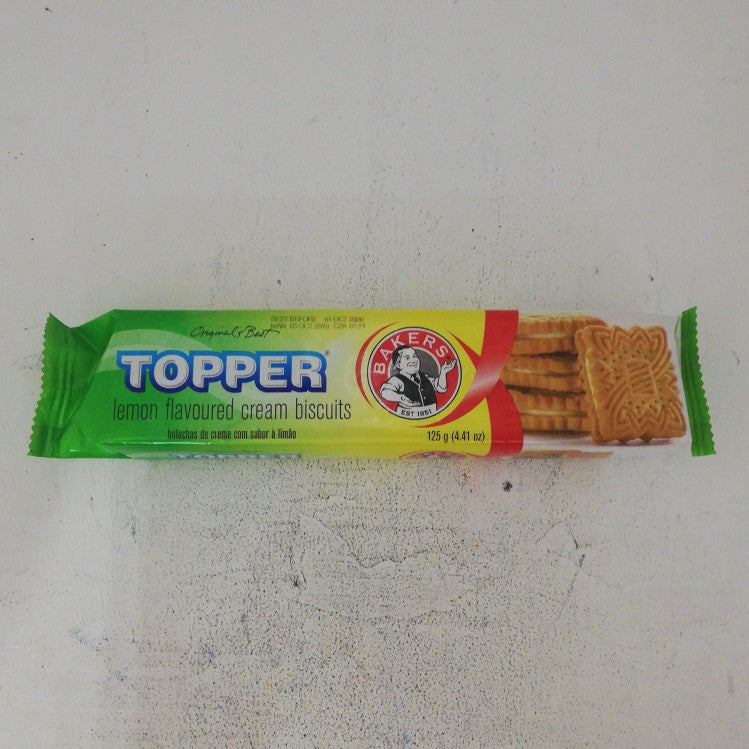 Bakers Topper Biscuits Lemon 125G -