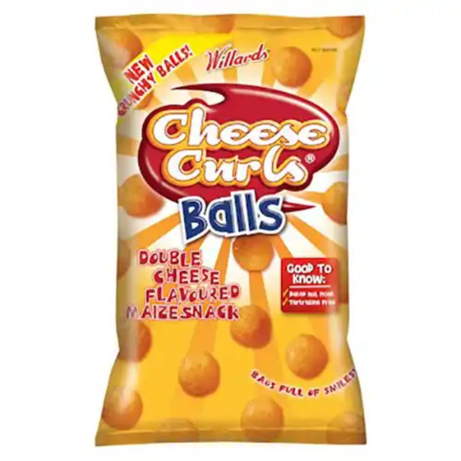 Willards Cheese Curls Double Cheese Balls 100G