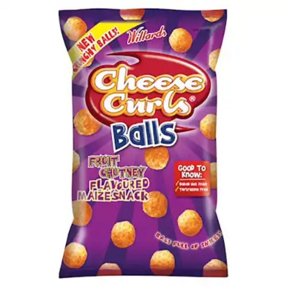 Willards Cheese Curls Fruit Chunthey Balls 100G