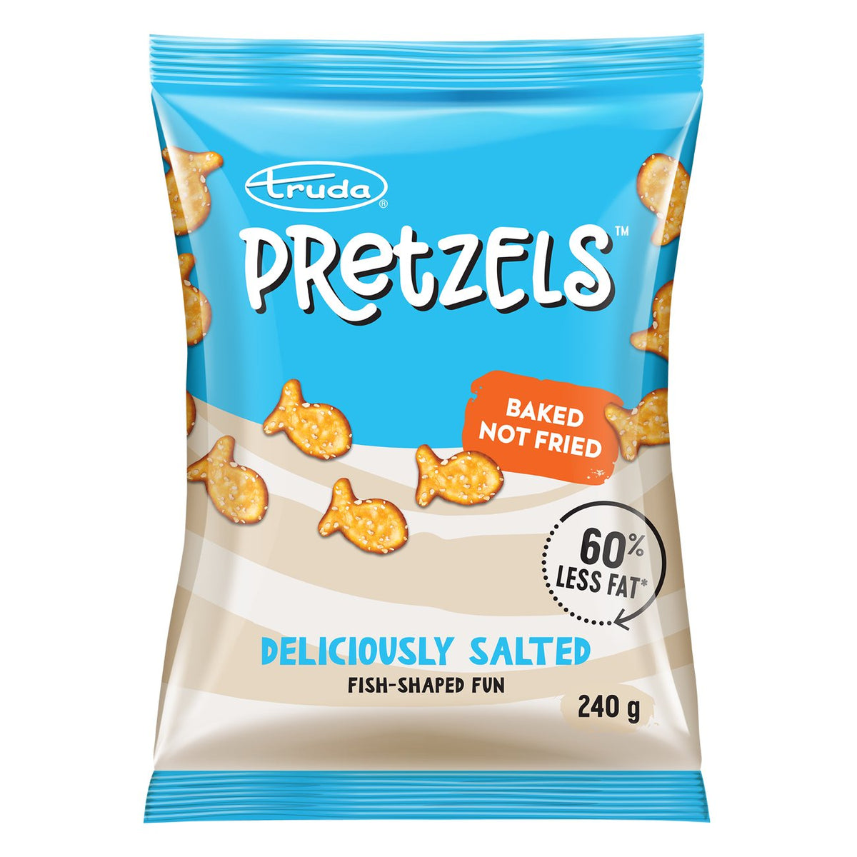 Truda Pretzels Fish Shapes Salt 40G DEFAULT TITLE