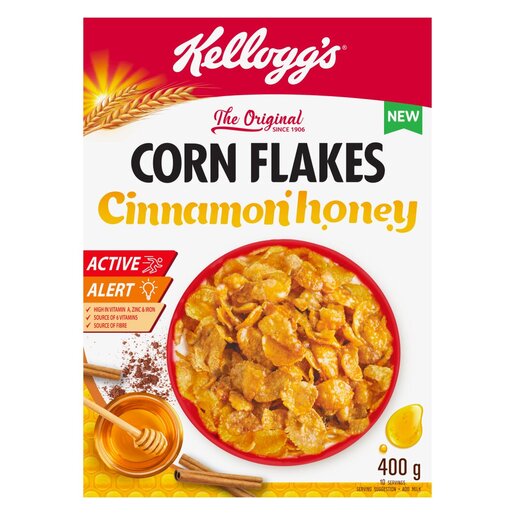 Kellogg's Corn Flakes Cinnamon Honey 400G -