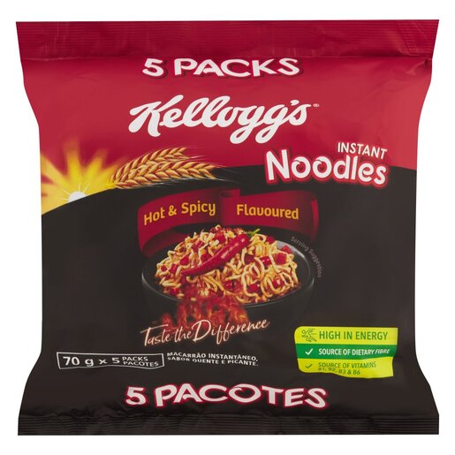 Kellogg's Noodles Hot & Spicy 5 Pack -