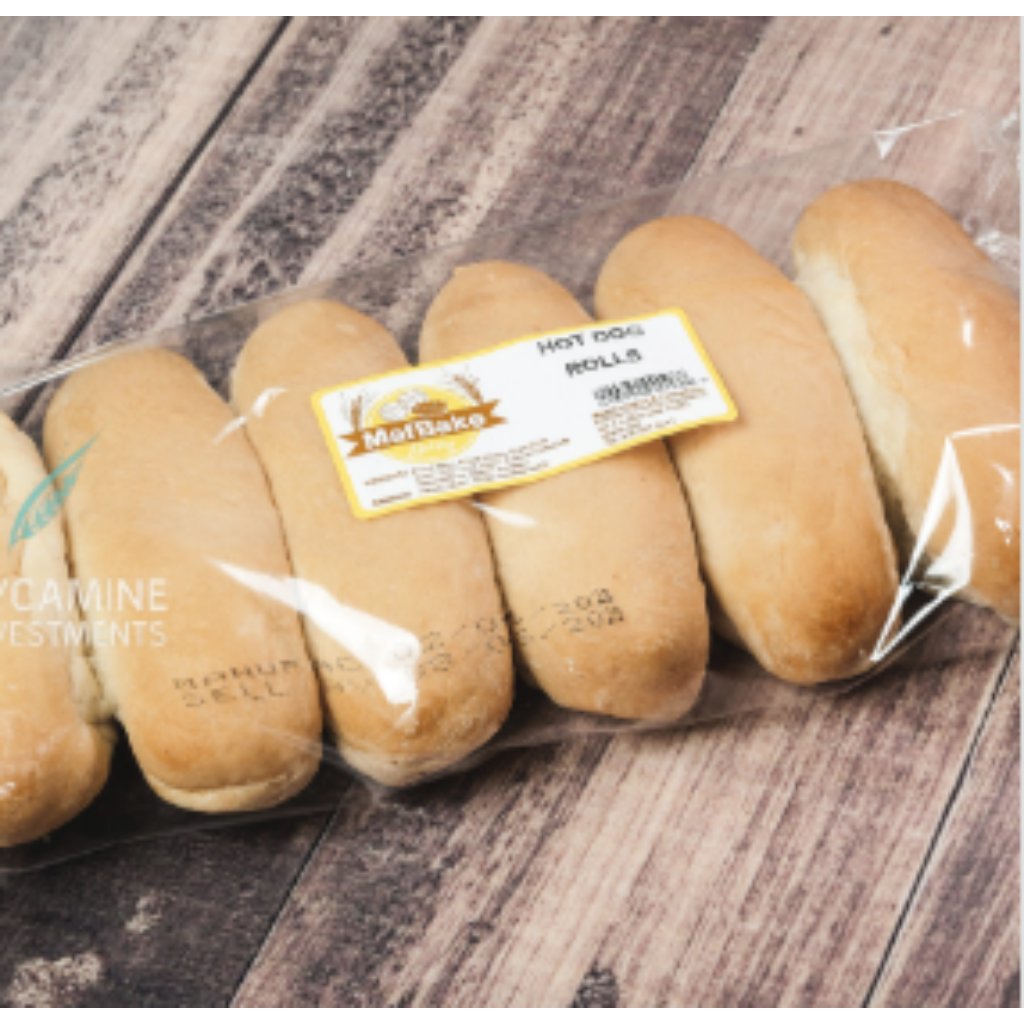 Mafbake Hotdog Rolls White 6'S -