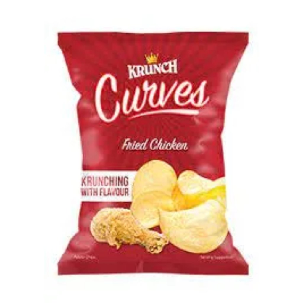 Krunch Curves Potato Chips 30G Fried Chicken