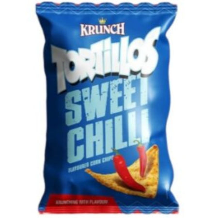 Krunch Tortillos Corn Chips 145G Sweet Chilli