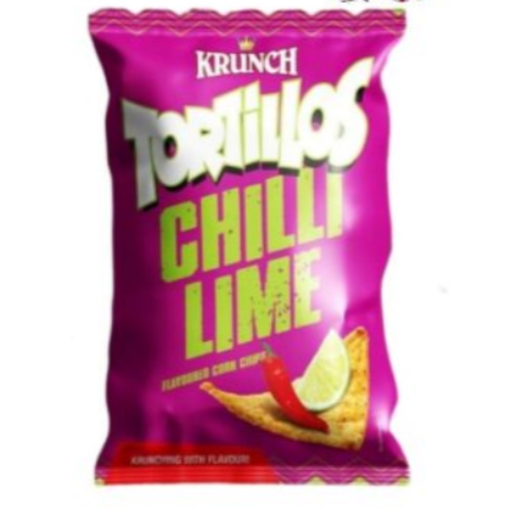 Krunch Tortillos Corn Chips 145G Chilli Lime