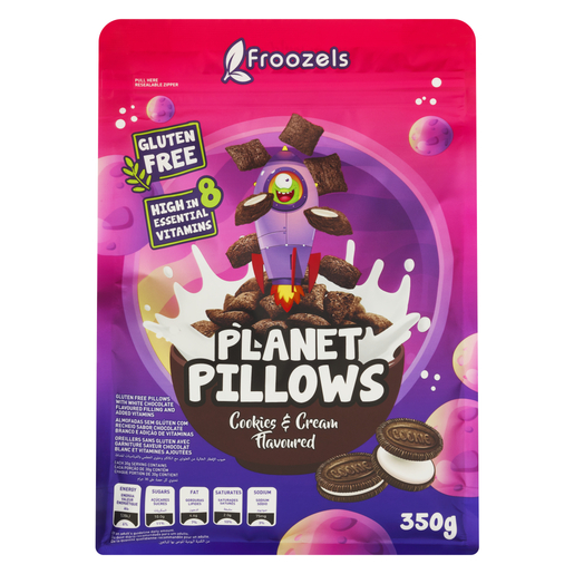 Froozels Cookies & Cream Flavoured Planet Pillows 350g