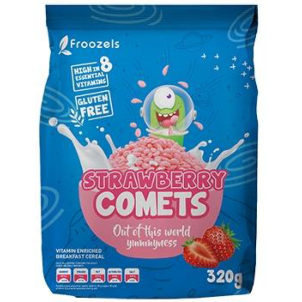 Froozels Cereal Comets 320G Strawberry