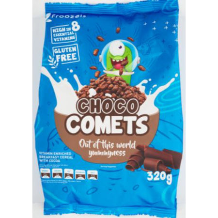 Froozels Cereal Comets 320G Chocolate