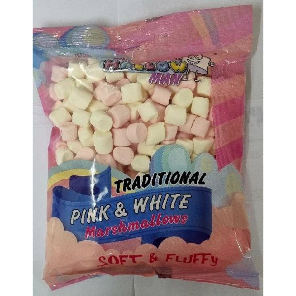 Mr Mallowman Marshmallows Pink & White 130G DEFAULT TITLE