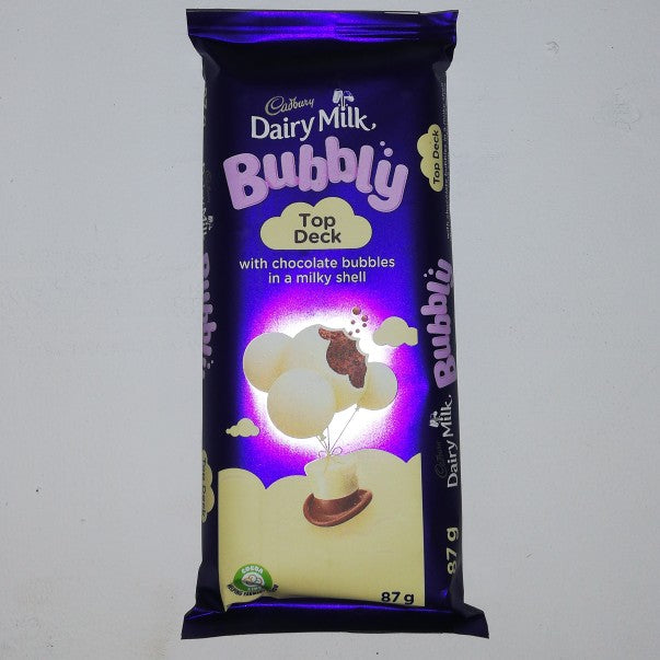 Cadbury Chocolate Dairy Milk Bubbly Top Deck 87G