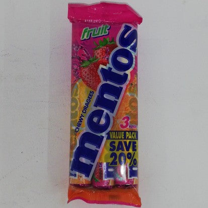 Mentos Sweets Fruit 3 Pack