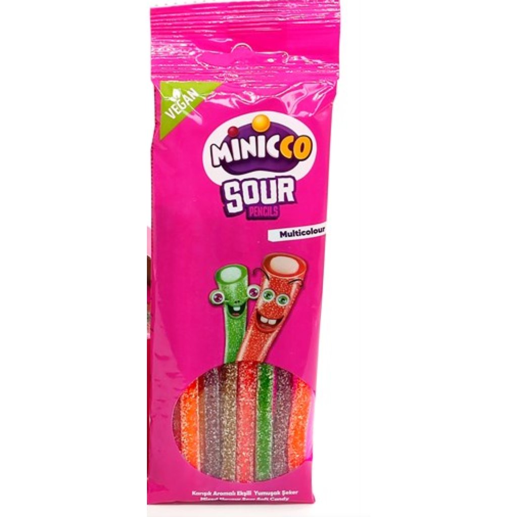Minicco Multicolour Multiflavour Sour Pencils 1'S -