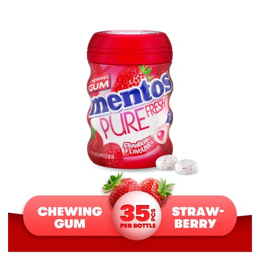 Mentos Gum Strawberry 35 Pack -