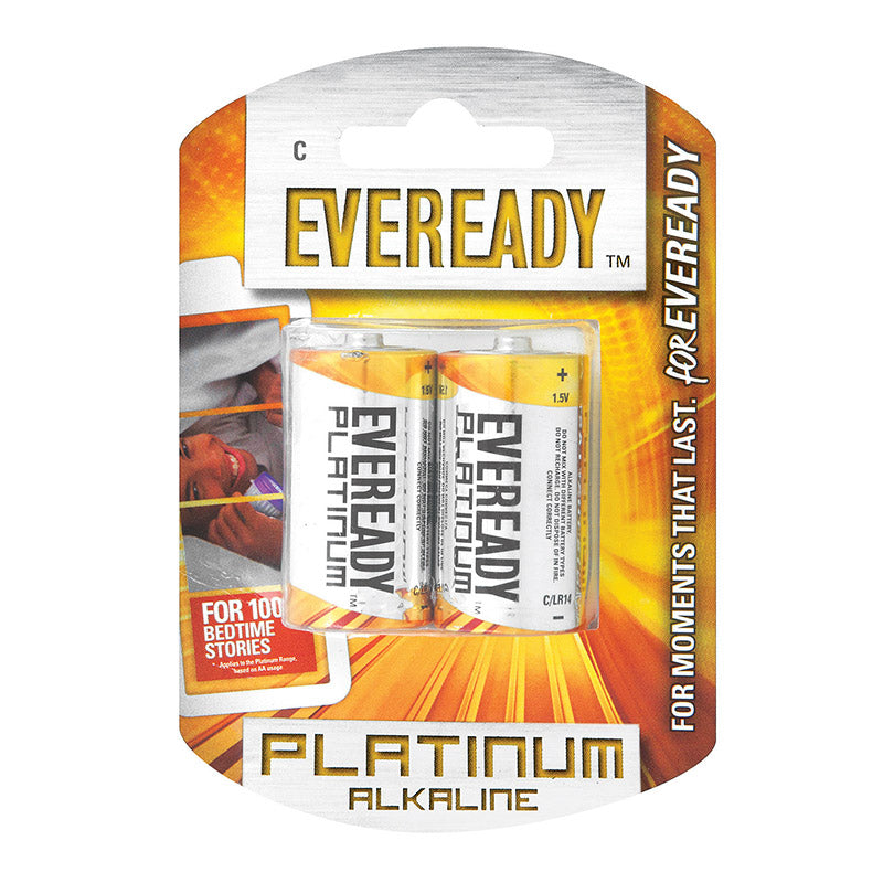 Eveready Battery Platinum Alkaline C 2'S