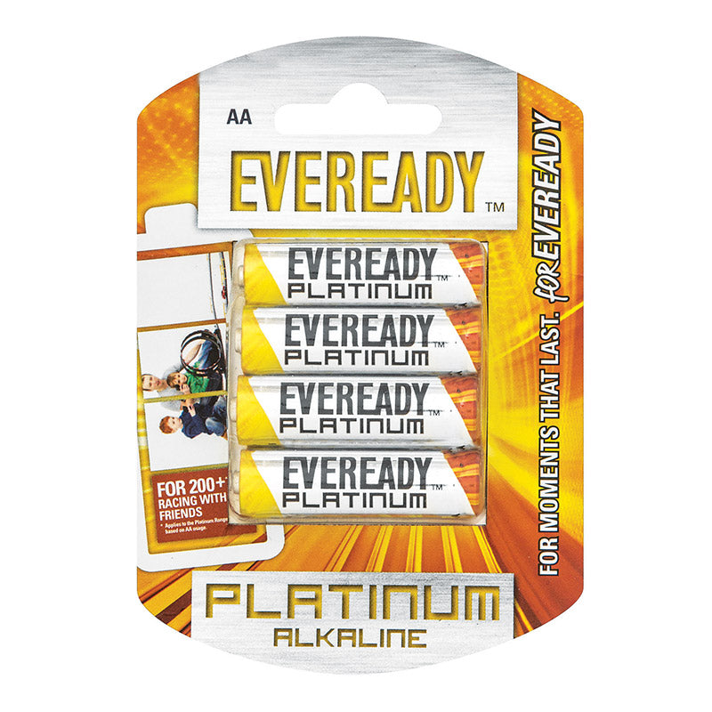 Eveready Battery Platinum Alkaline AA 4'S